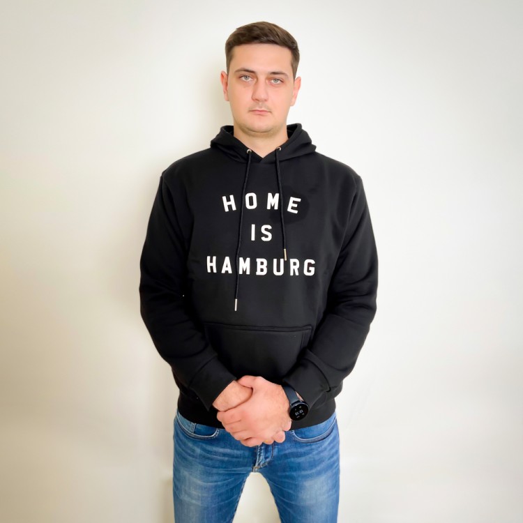 HOME IS HAMBURG HOODIE – Black